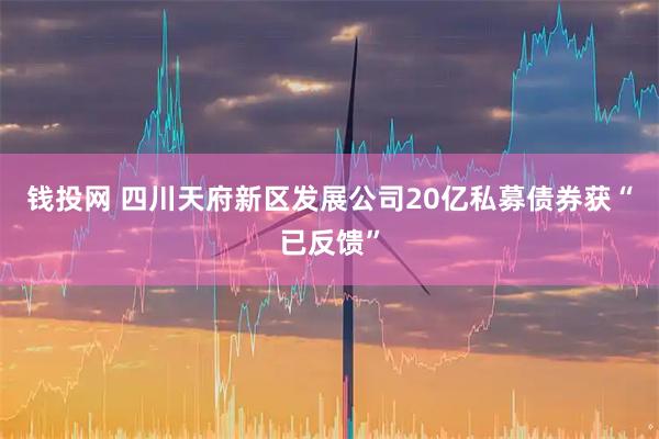 钱投网 四川天府新区发展公司20亿私募债券获“已反馈”